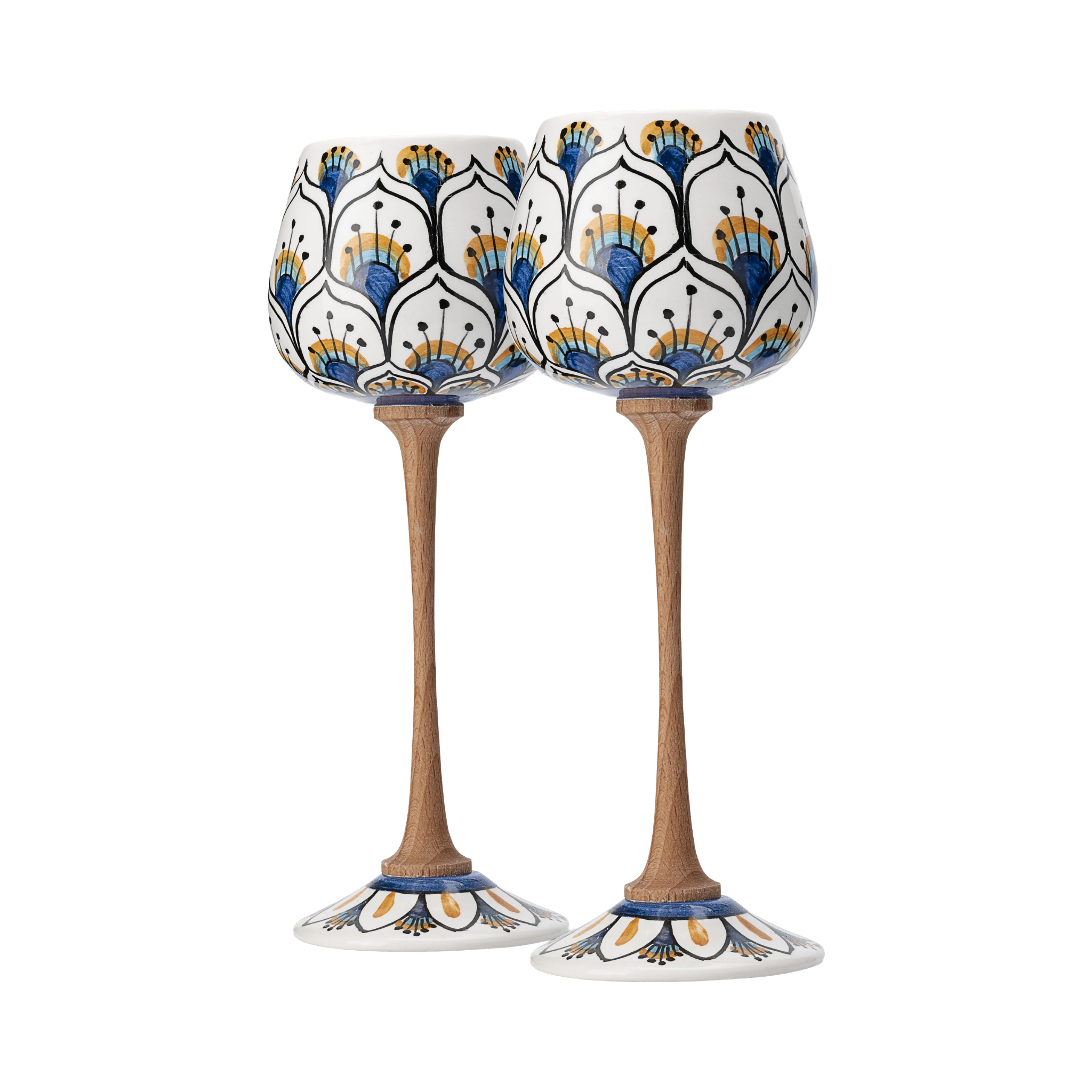 Bicchiere Gran Riserva in ceramica – Coda di Pavone Bianco