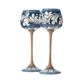 Bicchiere Gran Riserva in ceramica – Ornato Blu
