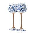 Bicchiere Gran Riserva in ceramica – Volute Blu