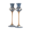 Bicchiere da Grappa in ceramica – Ornato Blu