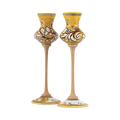 Bicchiere da Grappa in ceramica – Ornato Giallo 2