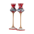 Bicchiere da Grappa in ceramica – Ornato Rosso
