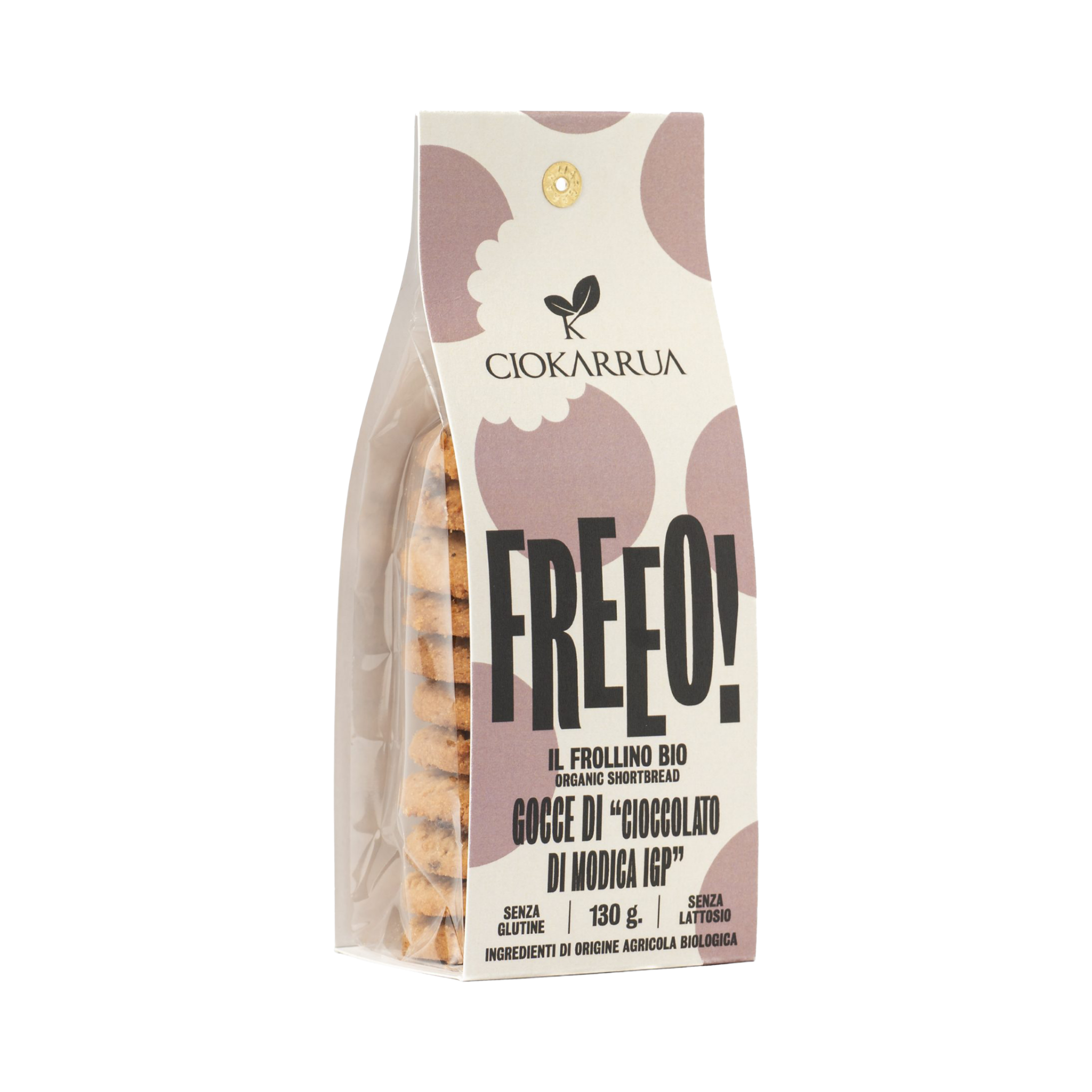 Biscotti Freeo Biologici – Gocce di Cioccolato di Modica IGP