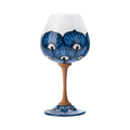 Calice in ceramica – Coda di Pavone Blu