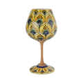 Calice in ceramica – Coda di Pavone Giallo