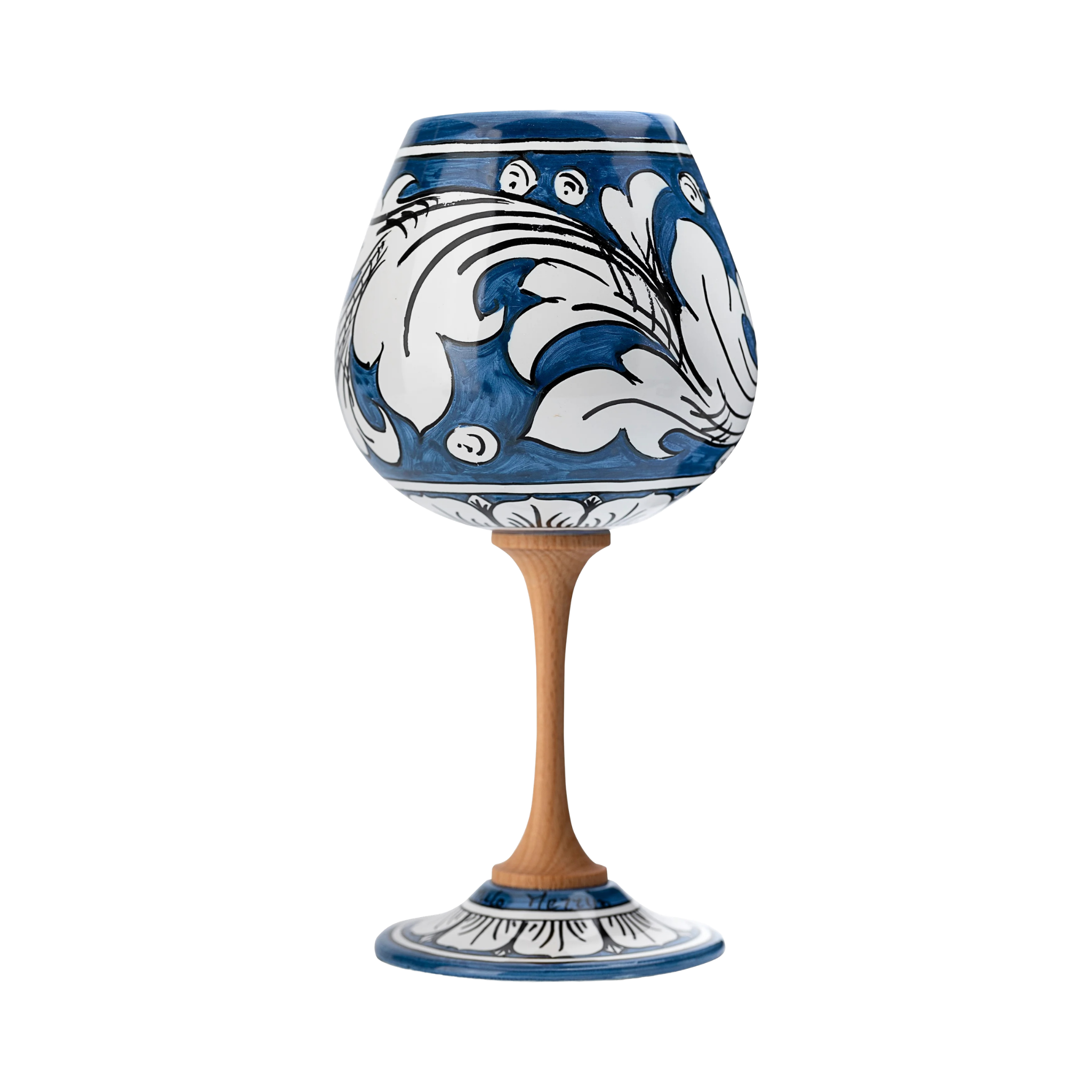 Calice in ceramica – Ornato Blu