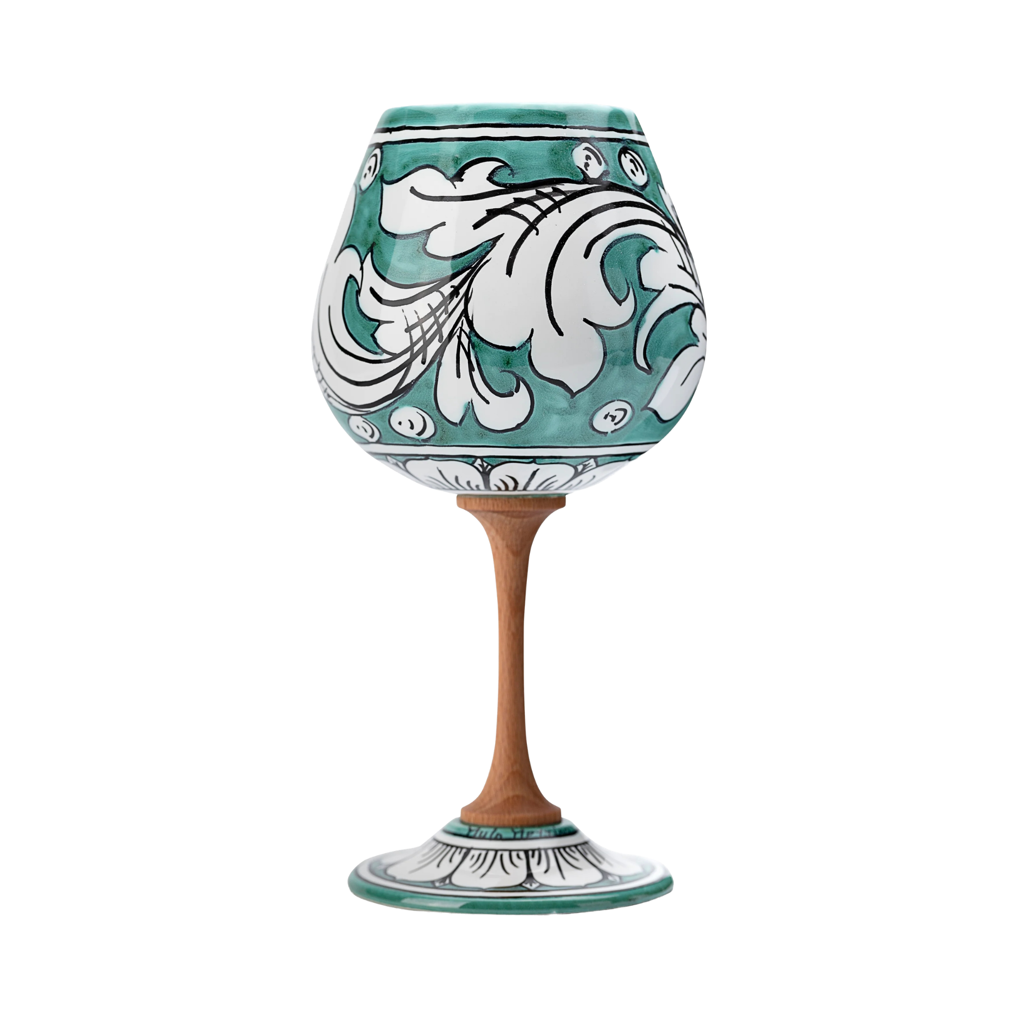 Calice in ceramica – Ornato Verde