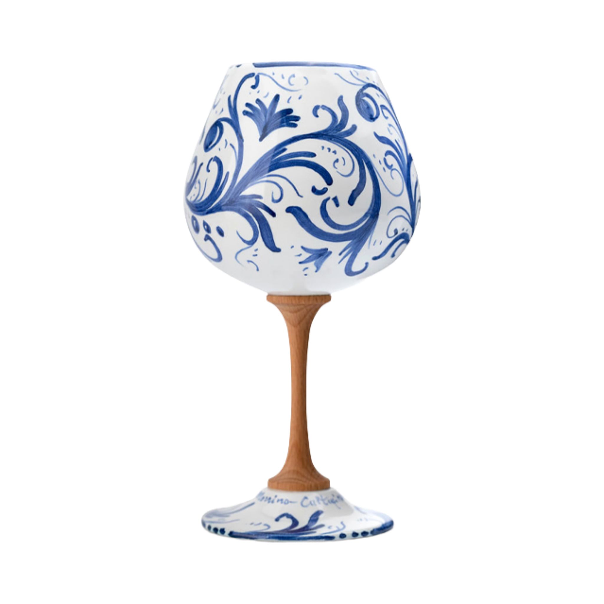Calice in ceramica – Volute Blu