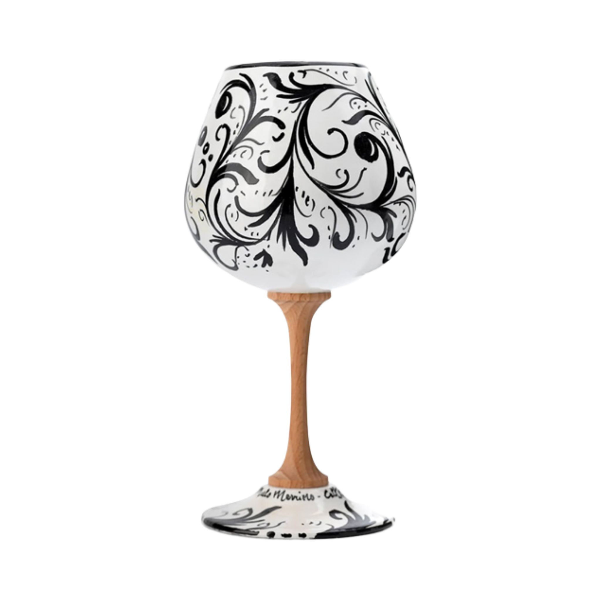 Calice in ceramica – Volute Nero