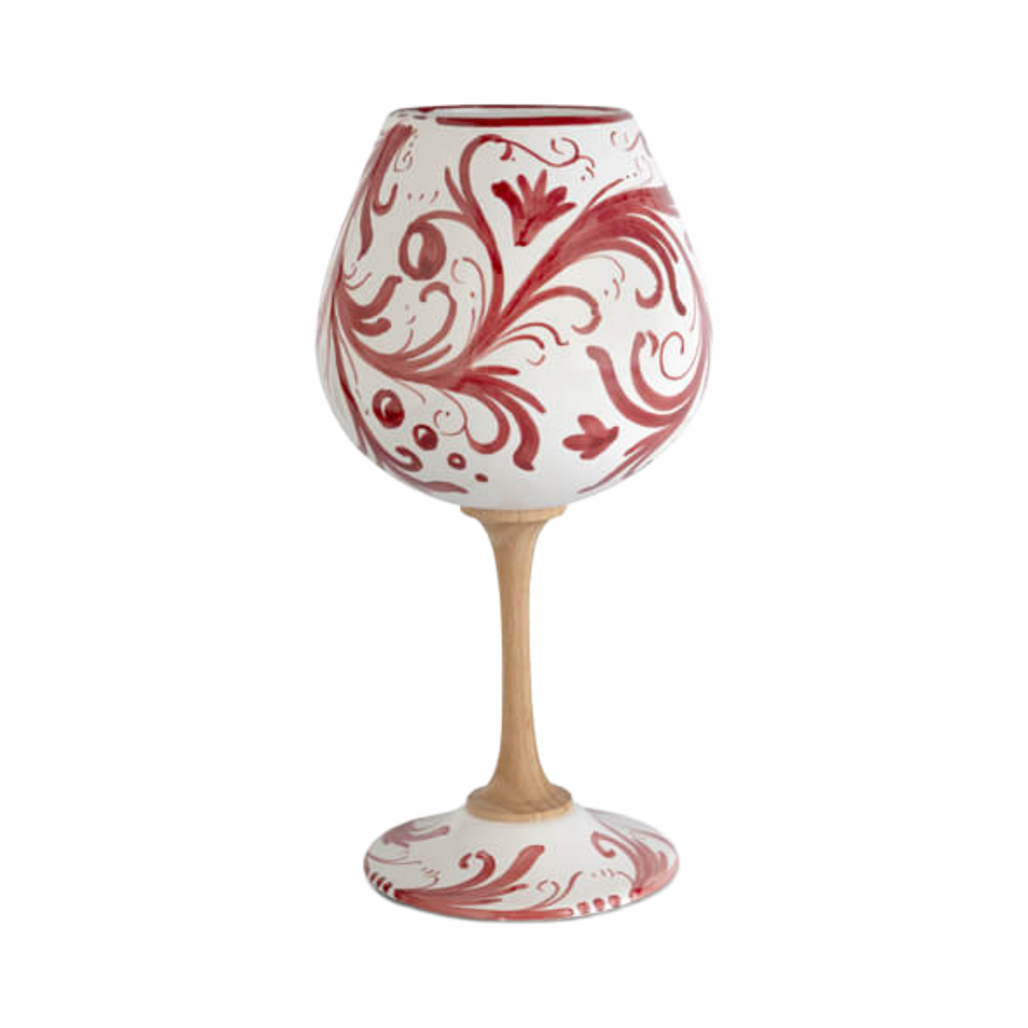 Calice in ceramica – Volute Rosso
