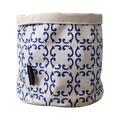 Cestino in tessuto – Barocco Blu
