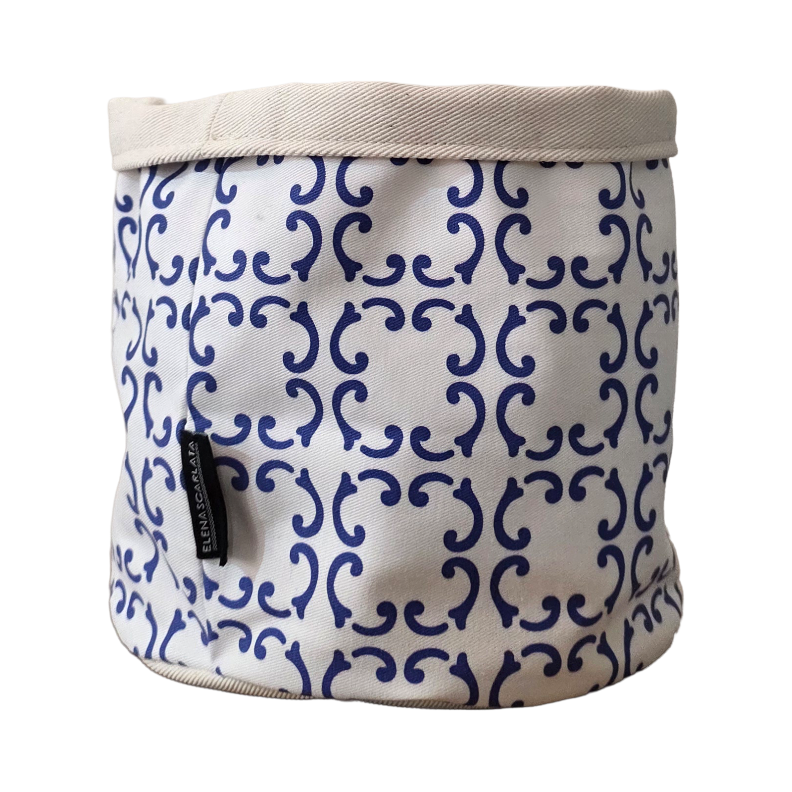 Cestino in tessuto – Barocco Blu