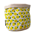 Cestino in tessuto – Limoni e Foglie
