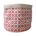 Cestino in tessuto – Maiolica Rossa