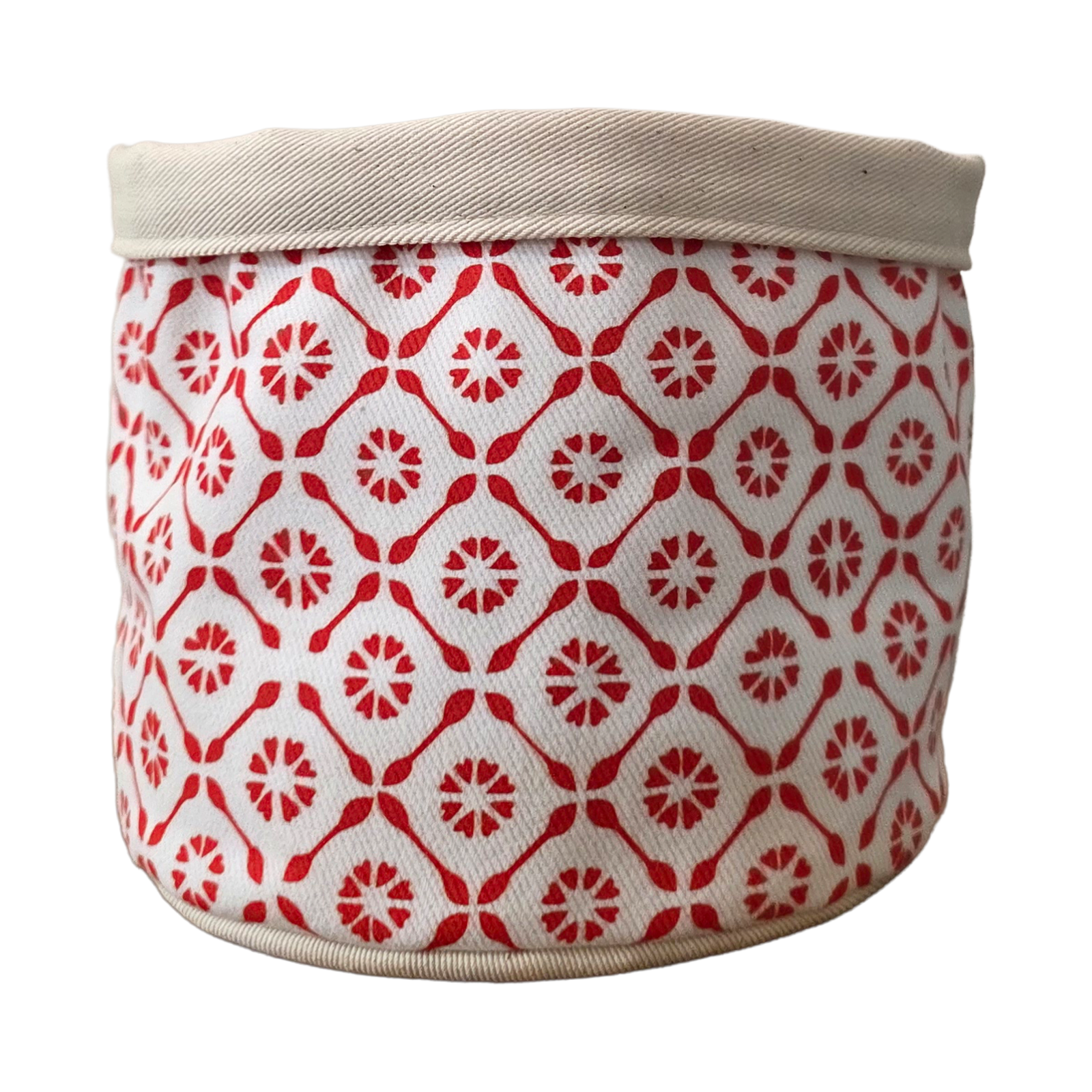 Cestino in tessuto – Maiolica Rossa