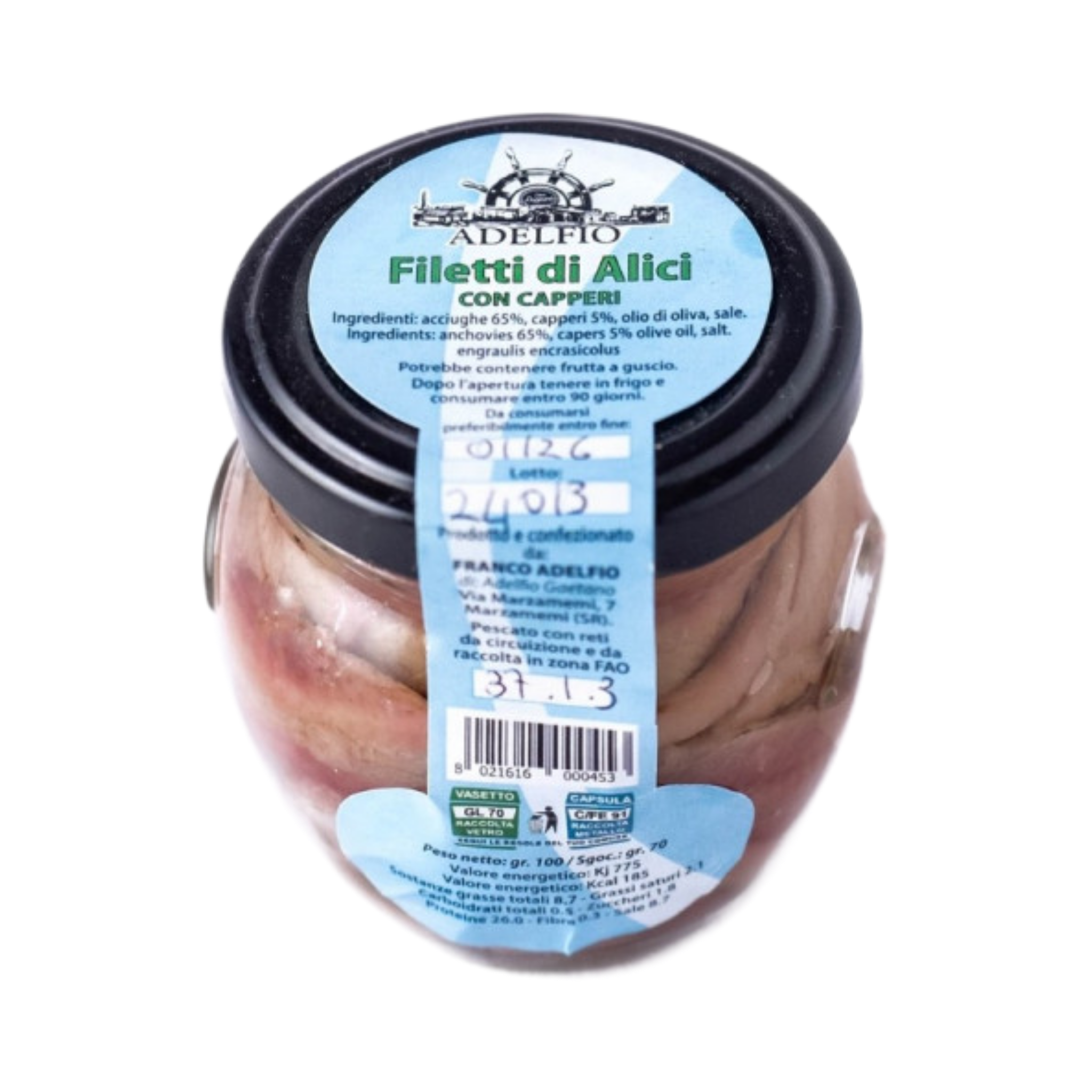 Filetti di Alici – Con Capperi