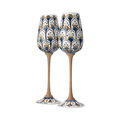 Flute in ceramica – Coda di Pavone Bianco
