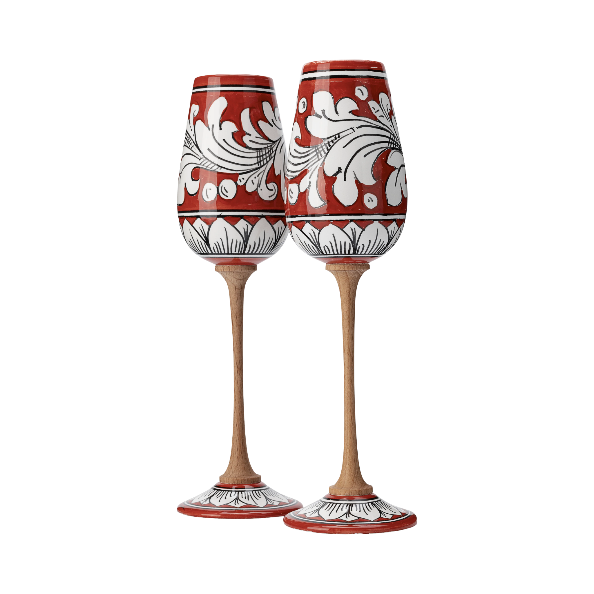 Flute in ceramica – Ornato Rosso
