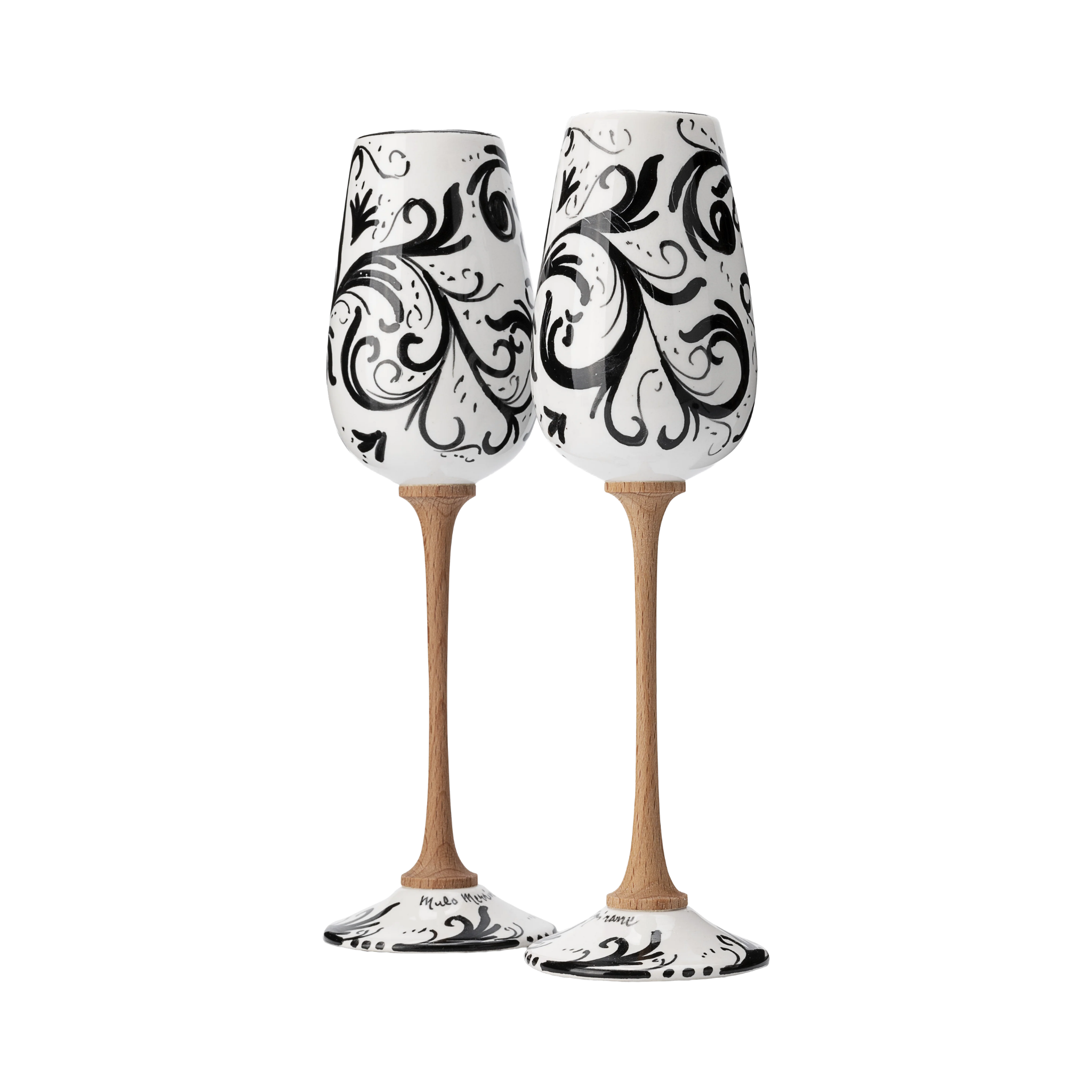 Flute in ceramica – Volute Nere