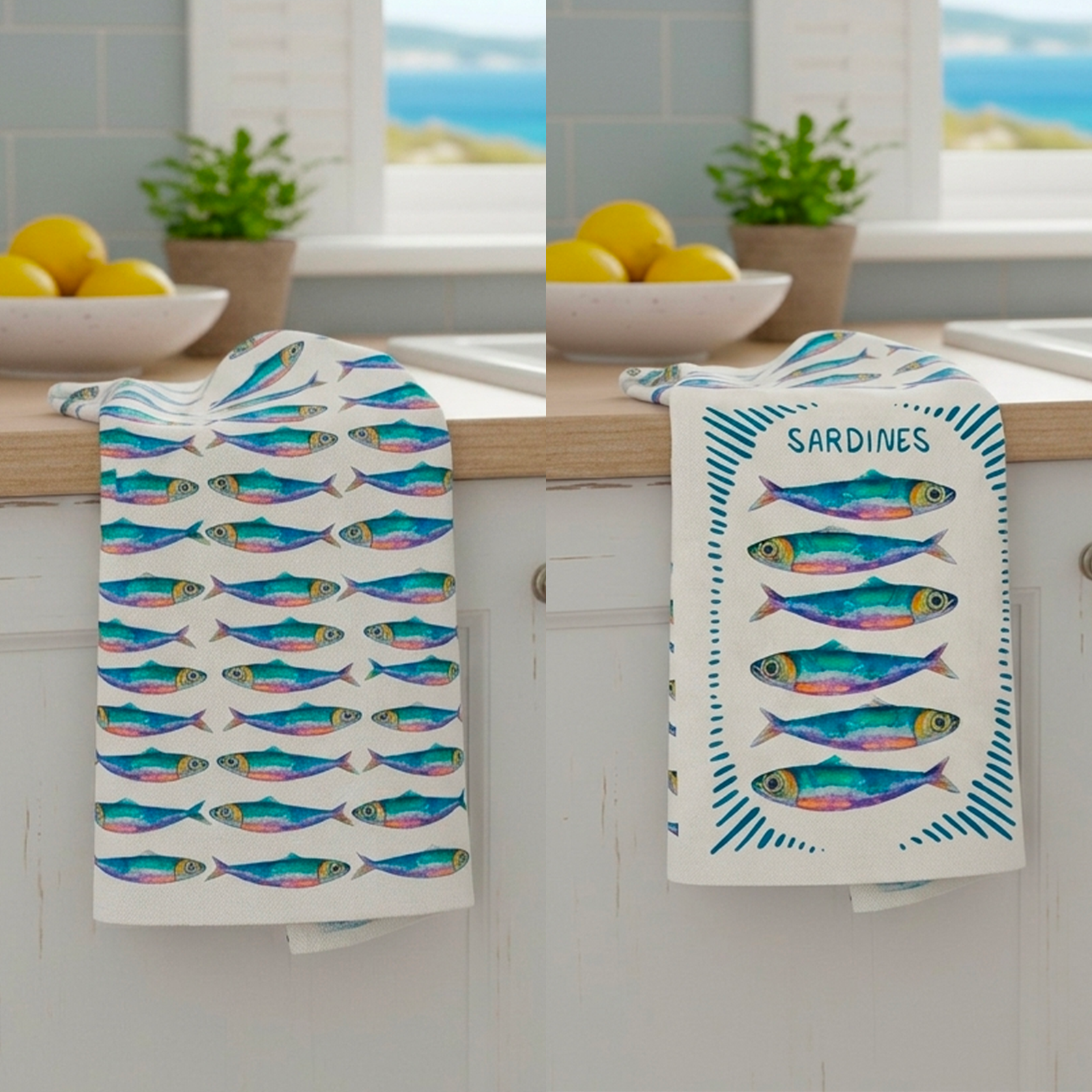 Set di 2 Canovacci – Sardine