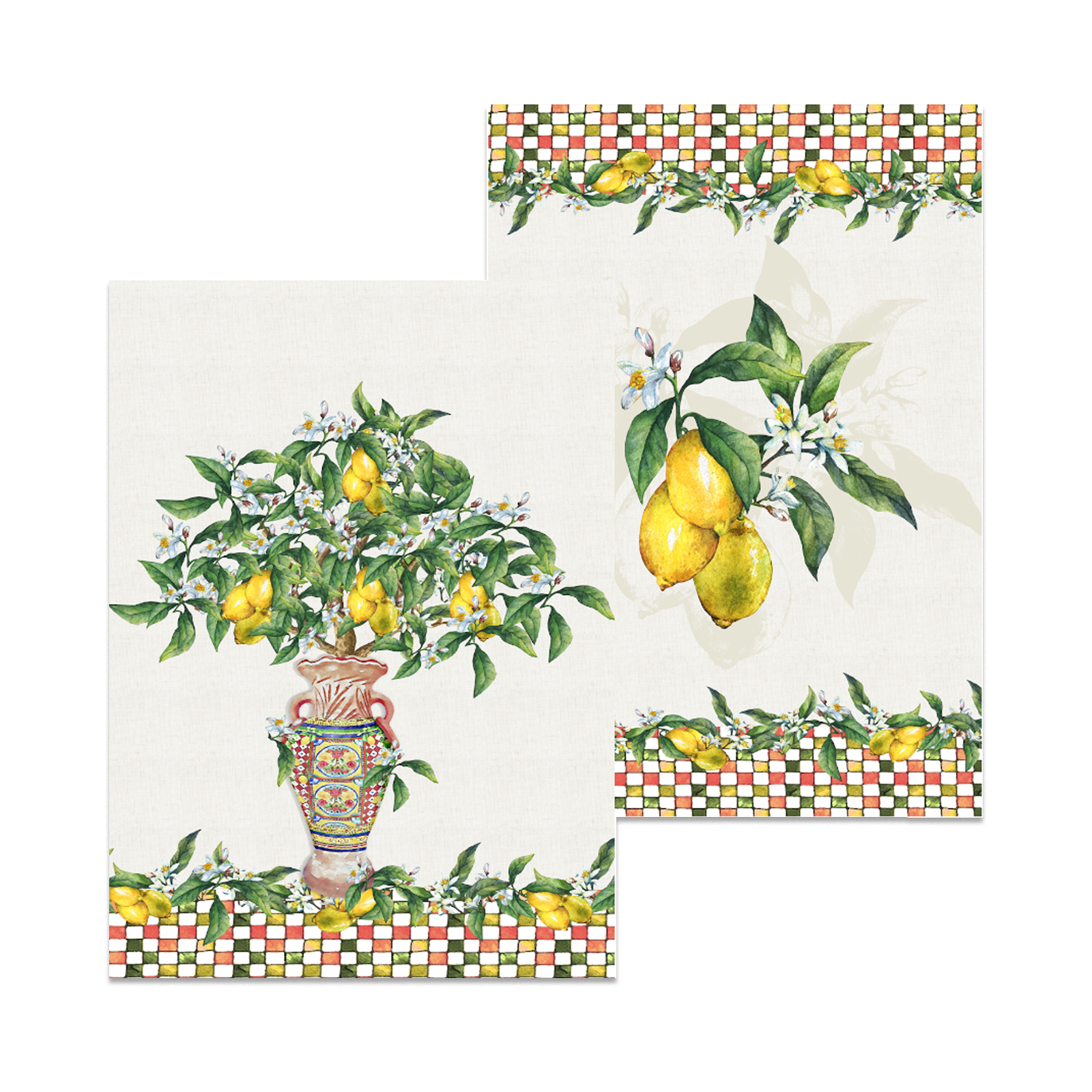 Set di 2 Canovacci – Limoni