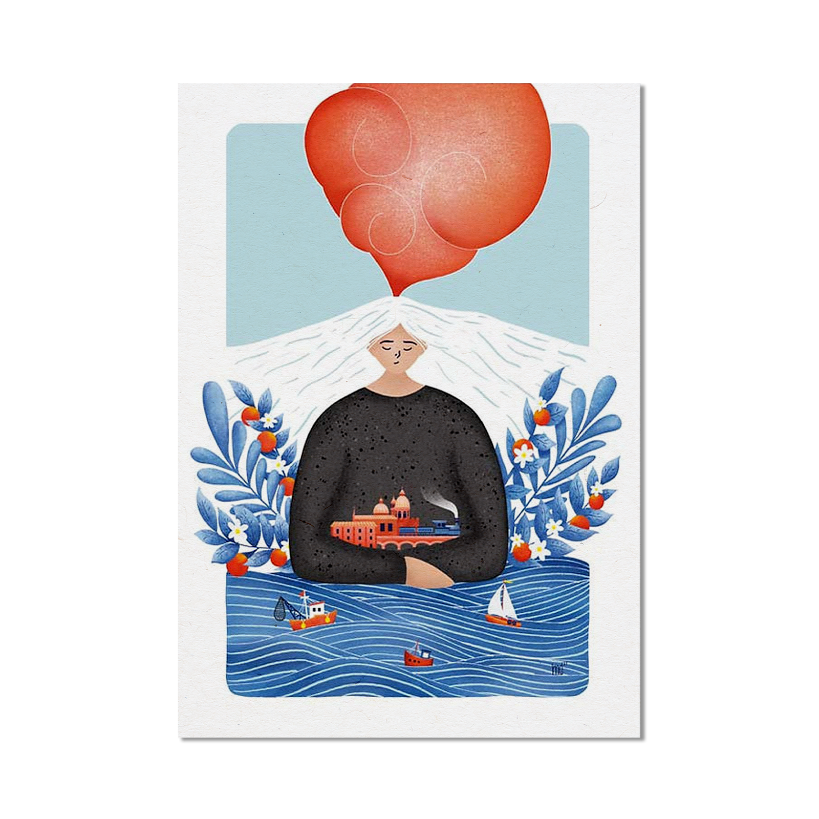 Stampa illustrata – Mamma Etna