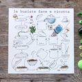 Stampa Illustrata – Busiate Fave e Ricotta