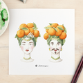 Stampa Illustrata – Mori Coppia Arance