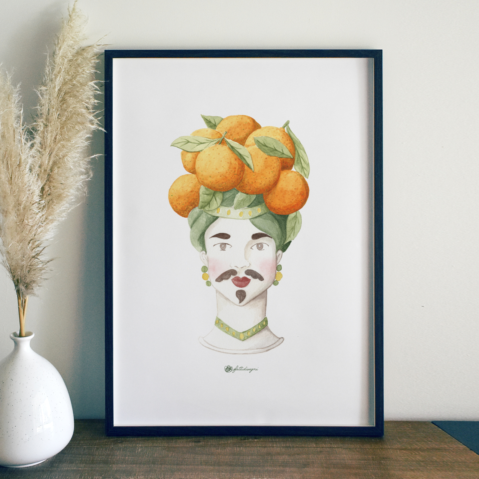 Stampa Illustrata – Moro Uomo Arance
