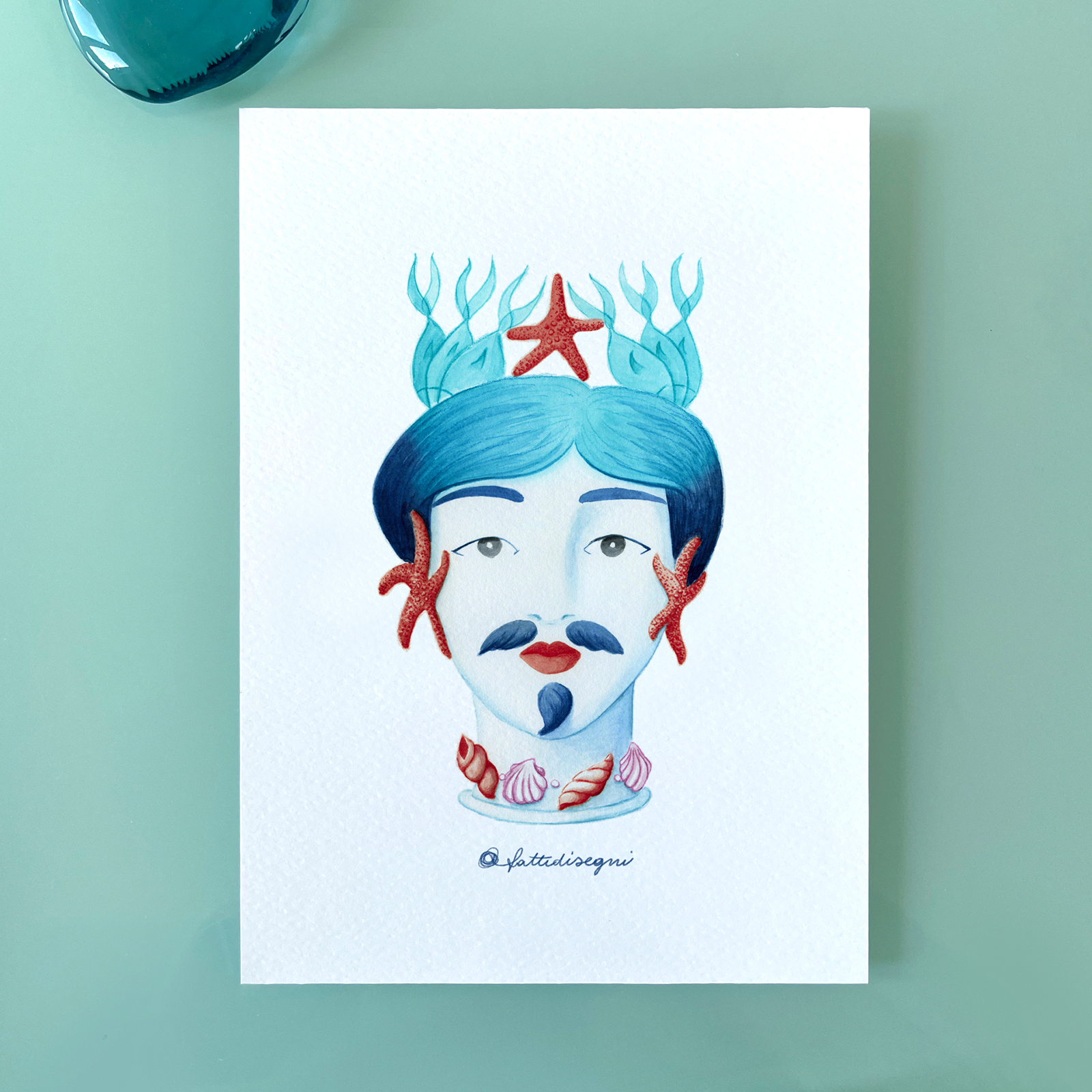 Stampa Illustrata – Moro Uomo Marina