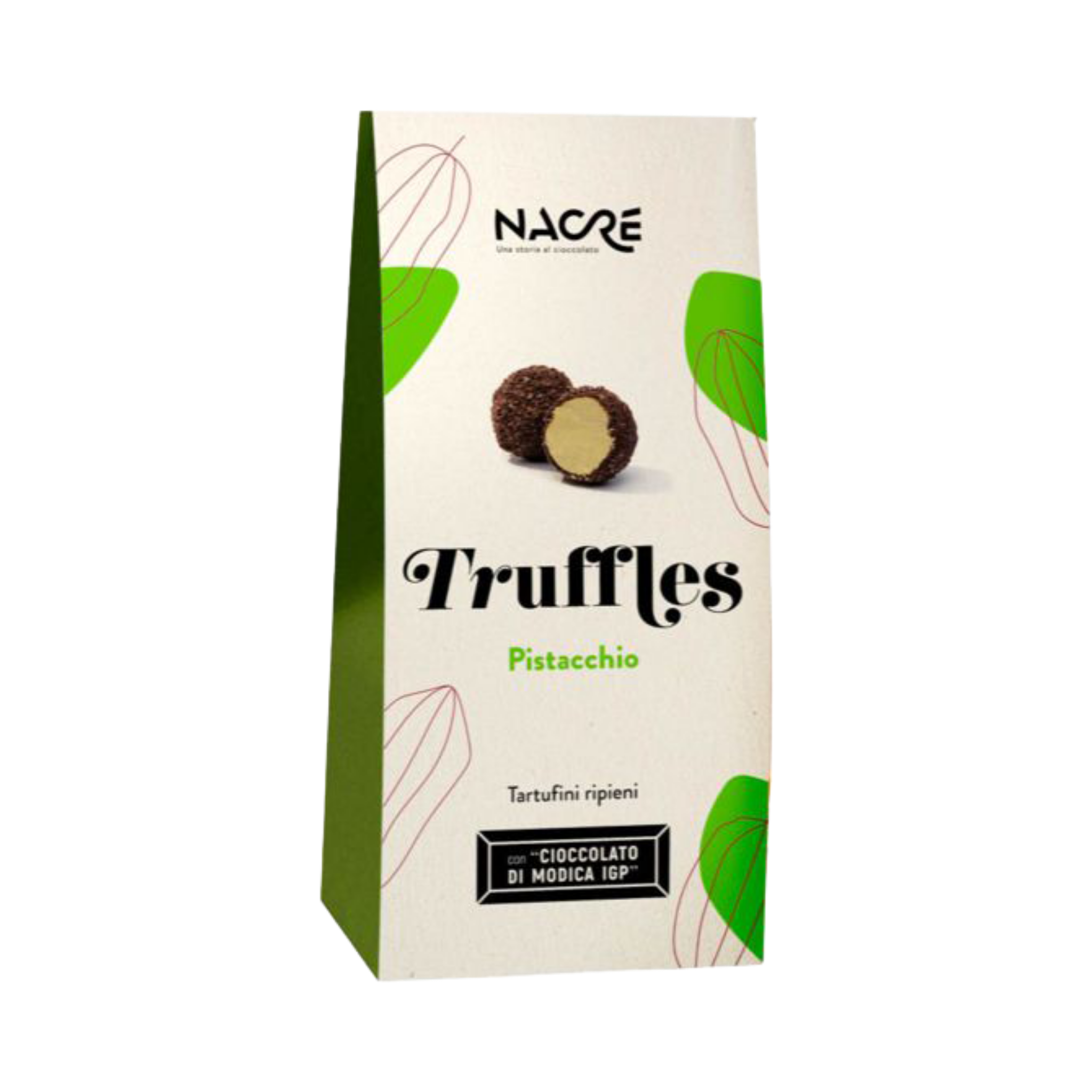 Tartufini Cioccolato di Modica IGP – Pistacchio